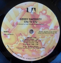 GERRY RAFFERTY「CITY TO CITY」米ORIG [UAオレンジ雲] シュリンク美品_画像5