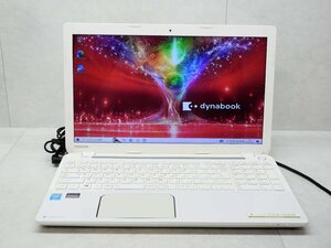 ☆第4世代☆東芝☆dynabook T554/45KW☆Core i3 1.70GHz/4GB/750GB/Sマルチ/無線/Bluetooth/カメラ/Office/Windows 10 Home☆1円スタート☆