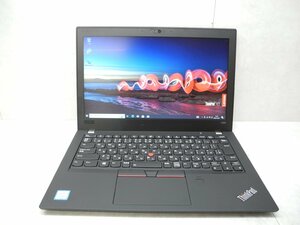 ☆第8世代☆Lenovo☆Thinkpad☆X280 20KE-S2PS00/Core i3 2.20GHz/8GB/SSD128GB/無線/Bluetooth/カメラ/Office/Win10 DtoD領域☆1円☆