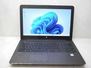 ☆1円☆良好品☆HP☆ZBook 15 G3☆高解像度☆Quadro M2000M☆Xeon E3-1505Mv5 2.80GHz/32GB/SSD256GB/無線/Bluetooth/Office/Win11☆