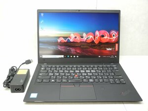 ☆1円☆第8世代☆Lenovo☆Thinkpad☆X1CARBON 20KH-004UJP 2018☆高解像度☆Core i5 1.60GHz/8GB/SSD256GB/無線/カメラ/Office/DtoD領域☆