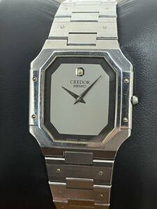 稼働 SEIKO CREDOR 9300-5050 KEL038 セイコー QZ メンズ腕時計 クレドール　