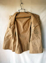 1920's ヴィンテージ フランス軍 コットンツイルフィールドジャケット 1923年スタンプ入り 20s Bourgeron ワークジャケット _画像7