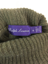 古着 Italy製 Ralph Lauren 「PURPLE LABEL」 高級 100% カシミア リブ編み タートルネック ニット セーター XL 古着_画像5