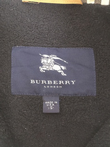 レディース 古着 USA製 Burberry London 裏地 フリース ピーチスキン スタンドカラー ジャケット S 古着_画像9