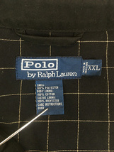 古着 Polo Ralph Lauren 異素材 フェイク スエード スウィング トップ ジャケット 黒 XXL 古着_画像7