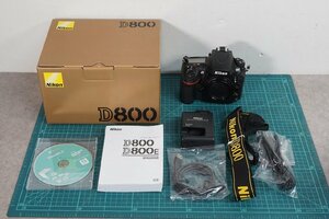 [NZ] [L3081610] Nikon ニコン D800 ボディ デジタル 一眼レフカメラ MH-25バッテリーチャージャー、取扱説明書、元箱も等付き