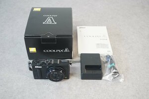 [QS][L3082060] Nikon ニコン COOLPIX A コンパクトデジタルカメラ NIKKOR 18.5mm 1:2.8 チャージャー/取扱説明書/元箱 等付属