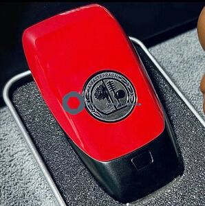 メルセデス・ベンツ 背面キーカバー　AMG赤　ロゴ　キーケース　フタ　レッド