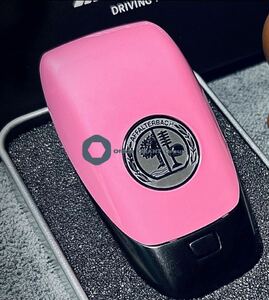 メルセデス・ベンツ 背面キーカバー　AMGピンク　ロゴ　キーケース　フタ　ピンク