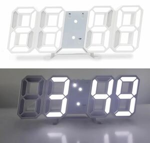 LED デジタル時計 壁掛け時計 アラーム インテリア 卓上