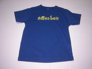 男の子用 150㎝ mont-bell　モンベル　Tシャツ　1シーズン着用　相応の使用感あり