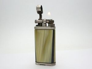 1000円スタート ガスライター DUNHILL ダンヒル UNIQUE ユニーク ハンマー 大理石柄 シルバー 着火確認済み 喫煙グッズ 11 N60066