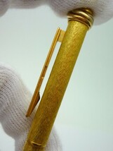 1000円スタート ボールペン Cartier カルティエ トリニティ オーバル ゴールド キャップ式 長さ約13.5cm 文房具 筆記用具 WHO J711_画像10