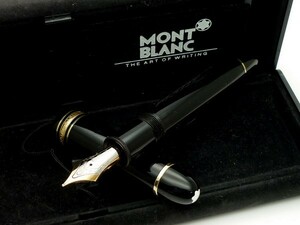 1000円スタート 万年筆 MONTBLANC モンブラン マイスターシュテュック No.149 ペン先4810 14K 585刻印有 ブラック 箱付 文房具 11 N737