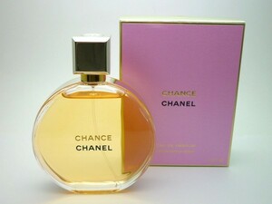 1000円スタート 香水 CHANEL シャネル CHANCE チャンス EAU DE PARFUM オードパルファム EDP 元量100ml 箱付 レディース OIH N733★