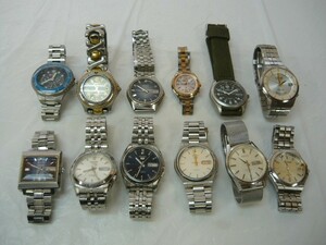 1000円スタート 腕時計12点 SEIKO 5606-7260/7S26-01V0/5106-7000/V14J-0B10/7N35-6080/7S26-3170/CITIZEN A690-T001220 等 [9/10] J10008