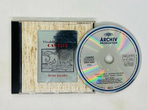 即決CD 独盤 蒸着仕様 VIVALDI CANTATE / BONONCINI KANTATEN / Rene Jacobs / Alan Curtis / ARCHIV F03