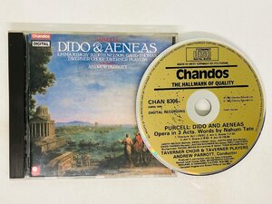 即決CD 西独盤 PURCELL / DIDO AND AENEAS / Kirkby etc / West Germany Chandos CHAN 8306 F02