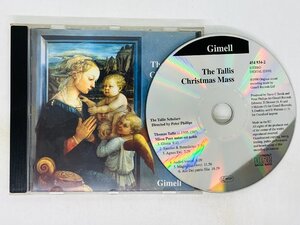 即決CD 蒸着仕様 THOMAS TALLIS / THE CHRISTMAS MASS / Gimell SCHOLARS / EU盤 454 934-2 M04