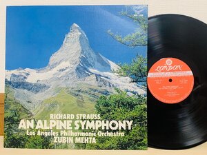 即決LP シュトラウス アルプス交響曲 メータ 指揮 STRAUSS AN ALPINE SYMPHONY MEHTA レコード SLA-1088 L26