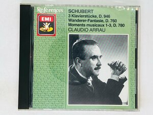 即決CD 英盤 SCHUBERT KLAVIERSTUCKE / WANDERER FANTASIE ARRAU / CDH 7610192 UK盤 Z57