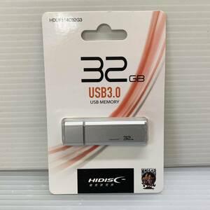 ★送料無料★ HIDISC USB3.0対応 USBメモリ 32GB シルバー (HDUF114C32G3) フラッシュメモリ キャップ式 新品未開封品