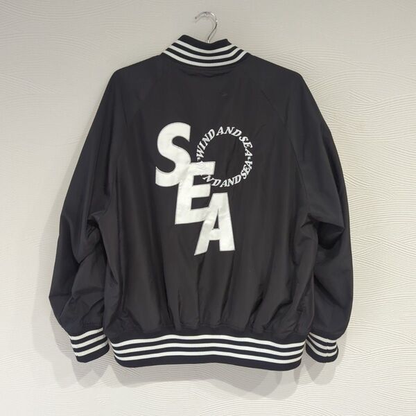 限定セール!wind and sea mlb ウィンダンシー ナイロンジャケット スタジャン