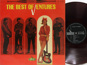 赤盤 LP☆ ベンチャーズ THE BEST OF VENTURES（LIBERTY LP 7160）Red Vinyl 美女ジャケ