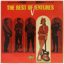 赤盤 LP☆ ベンチャーズ THE BEST OF VENTURES（LIBERTY LP 7160）Red Vinyl 美女ジャケ_画像2