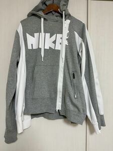 【USED・送料無料】sacai × NIKE / サカイ×ナイキ パーカー フーディーXL