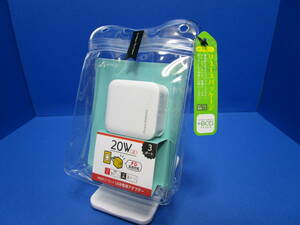 エアージェイ air-J AC高速充電器 20W 3ポート 【+ECO】PD20W対応(USBX2、TYPE-CX1)AC高速充電器 WH AKJE20WPD3WH