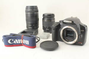 特上級】シャッター回数4323回 Canon EOS Kiss X2 デジタル一眼 カメラ Wズーム レンズ キット 一眼レフ 動作品 4735
