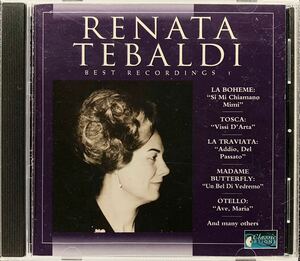 CD/ レナータ・テバルディ・ベスト・レコーディングス１〜 ラ・ボエーム、トスカ、椿姫、蝶々夫人、オテロ