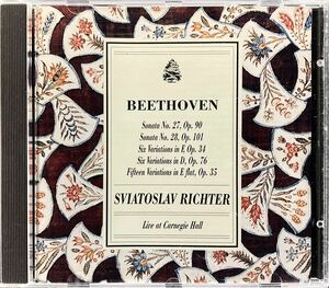 CD/ ベートーヴェン：ピアノ・ソナタ第27,28番 / リヒテル(P) / 1970年カーネギー・ホールライヴ