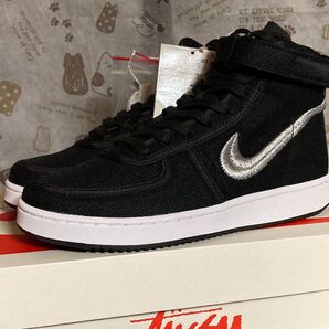 STUSSY × NIKE VANDAL HIGH BLACK ステューシー × ナイキ バンダル ハイ DX5425-001