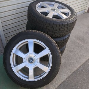 215/55R17 スタッドレスタイヤ DUNLUP WINTER MAXX アルミホイール付き クラウン　オデッセイ　４本セット 日曜終了週末クーポン　