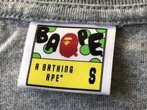 ☆ 日本製 美品 A BATHING APE アベイシングエイプ Tシャツ S グレー URSUS.BAPE　アーサスベイプ グレー ☆_画像4