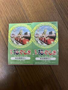 花やしき　入園券＋のりもの券３枚を2setをお譲り致します。有効期限なしです。