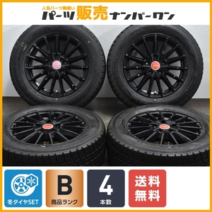 【程度良好品】AIRBERG 16in 6.5J +53 PCD114.3 グッドイヤー アイスナビ6 215/60R16 オデッセイ ヴェゼル CX-3 MPV 即納可能 送料無料