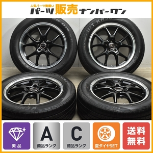 【美品】VERTEC ONE 18in 7J +48 PCD114.3 ケンダ クレバー H/T KR50 225/60R18 レクサス NX ハリアー RAV4 エクストレイル CX-8 CX-5