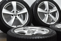 【程度良好品】AGA ネーベル 17in 7.5J +40 PCD112 ミシュラン X-ICE SNOW 225/50R17 アウディ A4 純正サイズ スタッドレス 送料無料_画像2