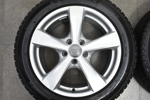 【程度良好品】AGA ネーベル 17in 7.5J +40 PCD112 ミシュラン X-ICE SNOW 225/50R17 アウディ A4 純正サイズ スタッドレス 送料無料_画像3