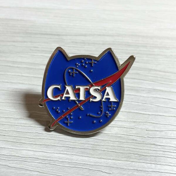 【ピンバッジ】CATSA パロディ NASA アメリカ航空宇宙局