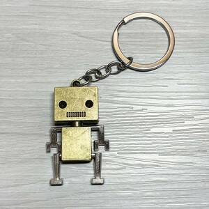 【キーホルダー】バッグチャーム ブリキ ロボット アンティーク