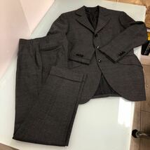 メンズ スーツ オーダー スーツ CANONICO テーラード ウール素材 薄手生地 グレー 高級生地_画像1