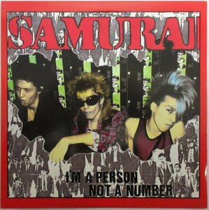 SAMURAI / I'M A PERSON NOT A NUMBER / GOS-1985/4-17 フォノシート付き！［五寸釘レーベル］中古8インチEP