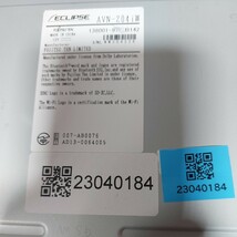 イクリプス AVN-Z04iW (管理番号: 23040184 ) 地図データSDカード欠品_画像2