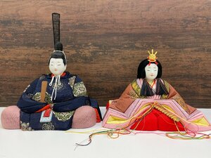 【展示品/美品】木目込人形 作家 石川 造 天世 極上 雛人形/ひな人形／雛人形 親王飾り お雛様 お内裏様 桃の節句 日本