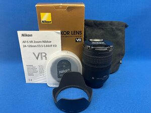 Nikon ニコン AF-S VR NIKKOR 24-120mm 1:3.5-5.6 G ED カメラレンズ フード フィルター付き